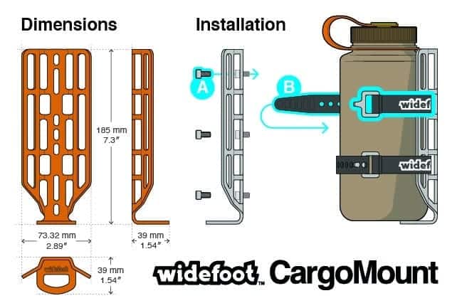 CargoMount Dimensions and Installation Diagram