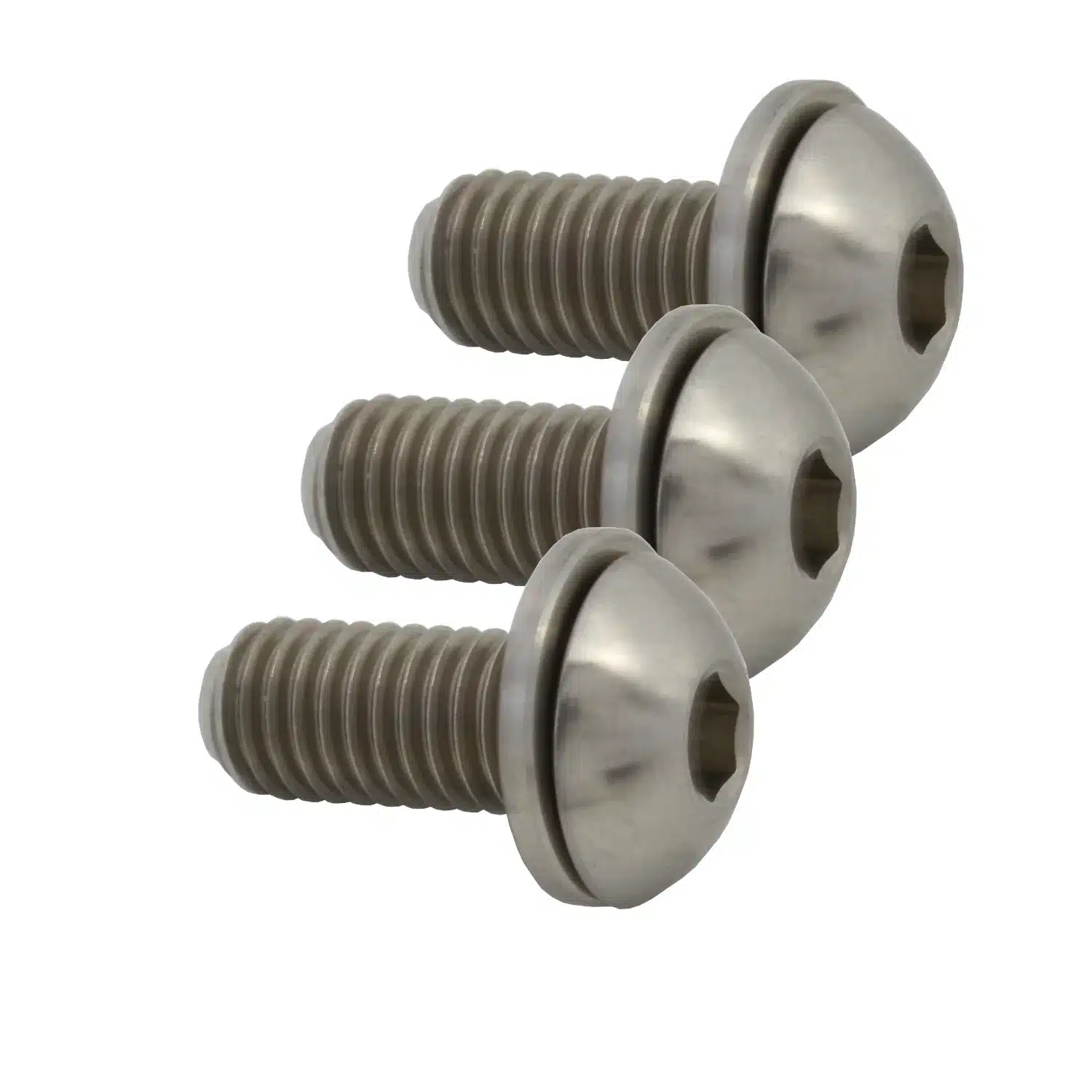 Raw Titanium M5 Mounting Bolts - Pack of 3